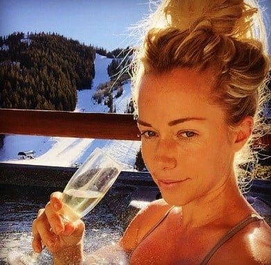 Kendra Wilkinson while enjoying an alcoholic beverage