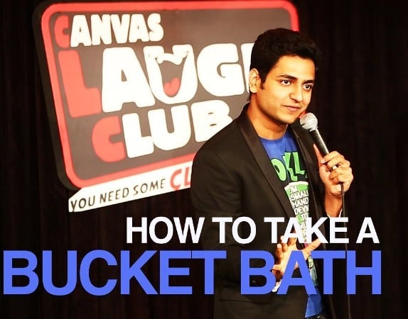 Kenny Sebastian performing for The Canvas Laugh Club