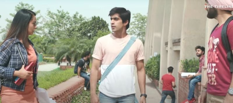 Keshav Sadhna (center) in a still from the web series 