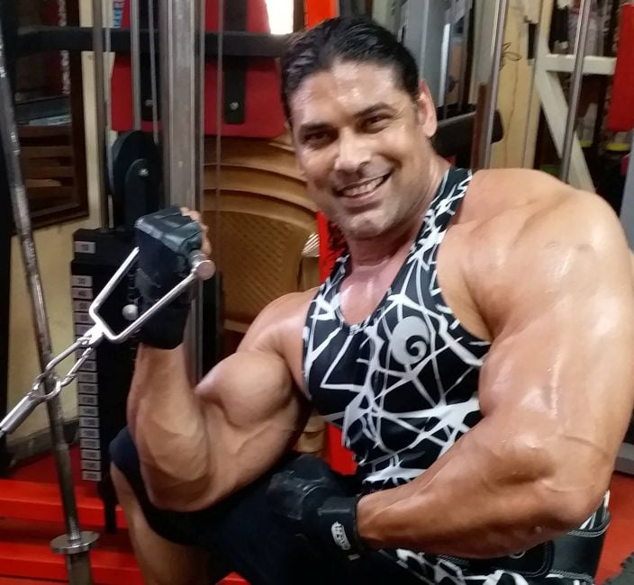 Ketan Karande during a workout session