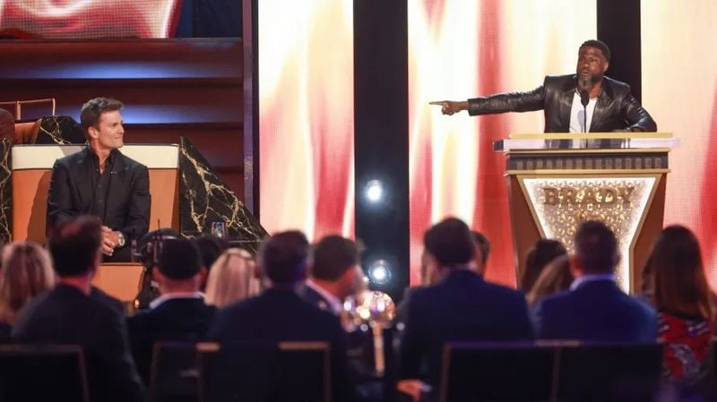 Kevin Hart (right) in a still from the TV show titled 