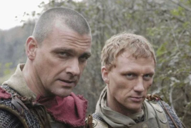 Kevin McKidd (right) in a still from the American-British historical drama television series titled 