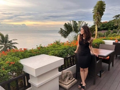 Khushbu Rajendra during a vacation