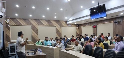 Khushhal Kaushik in a seminar