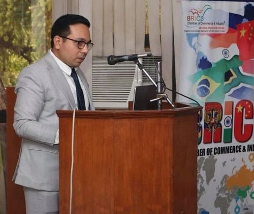 Khushhal Kaushik at an event