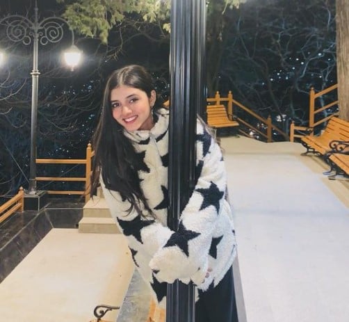 Khushi Mali during a trip