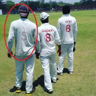 Khushi Pandher during a cricket match