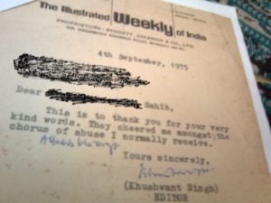 Khushwant Singh as Editor