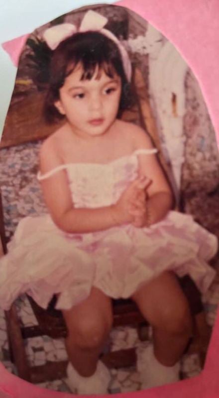 Kiara Advani In An Off Shoulder Dress in Her Childhood