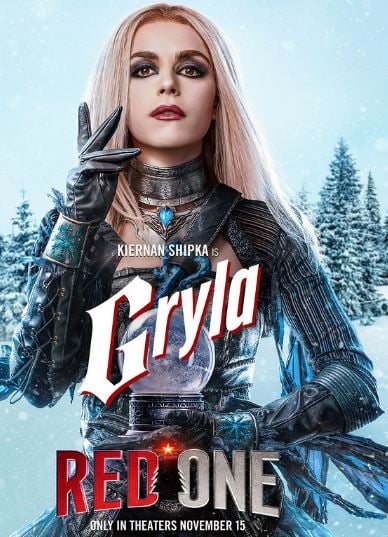 Kiernan Shipka on the poster of Red One film
