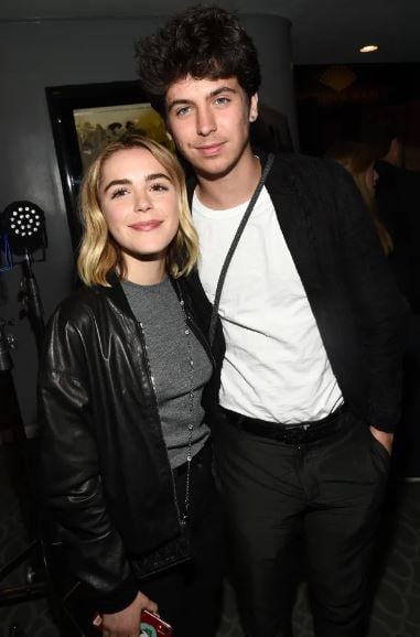 Kiernan Shipka with Charlie Oldman