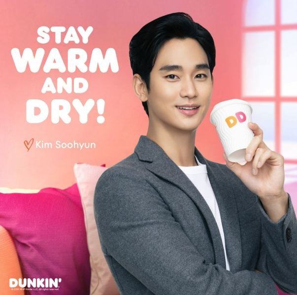 Kim Soo-hyun as the product endorser for Dunkin