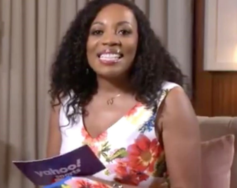 Kimberley Martin while working at the Yahoo Sports