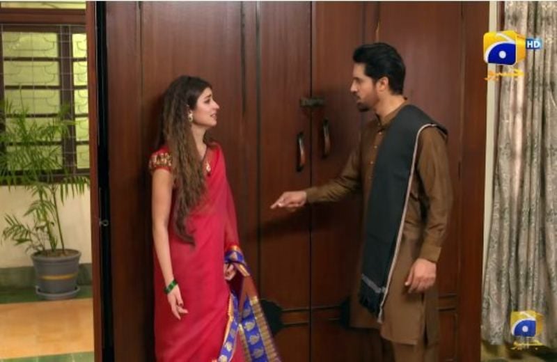 Kinza Hashmi in a still from the drama 