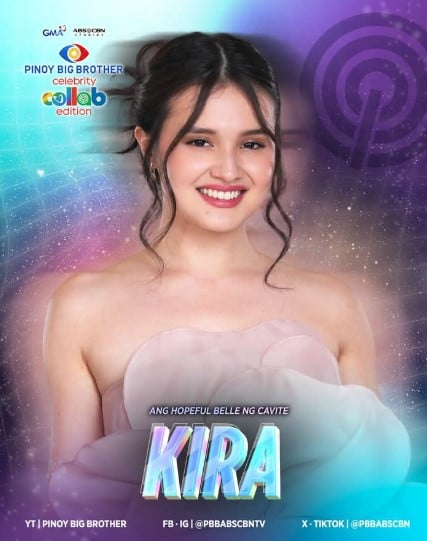 Kira Balinger on the poster of the reality show Pinoy Big Brother Celebrity Collab Edition (2025)