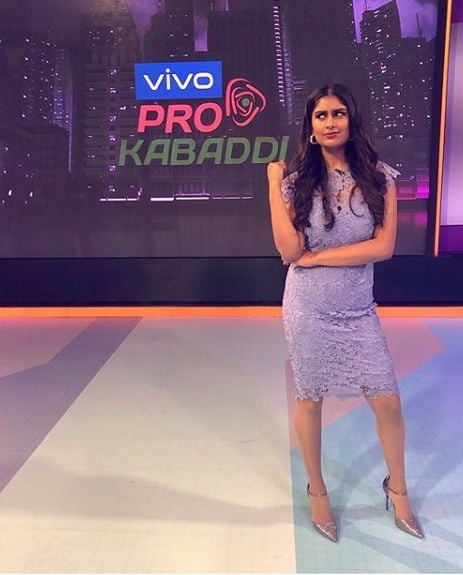 Kira Narayanan hosting Vivo Pro Kabaddi