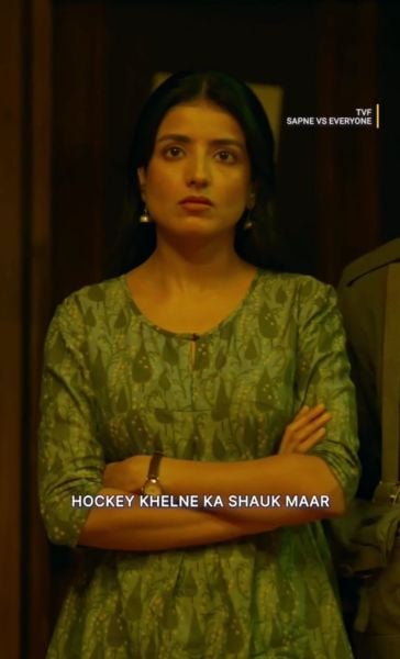 Kirandeep Kaur Sran in a still from the Hindi web series titled 