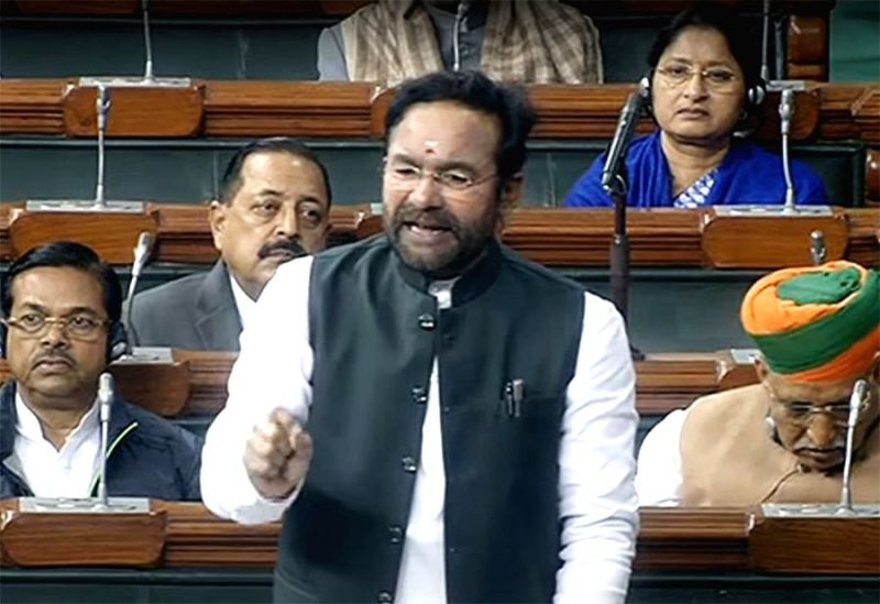 Kishan Reddy in the parliament