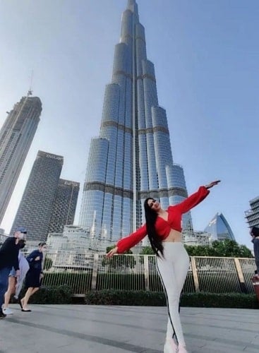 Komal Sharma during her vacation