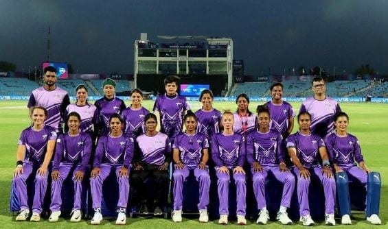 Komal Zanzad as a part of the IPL Velocity team