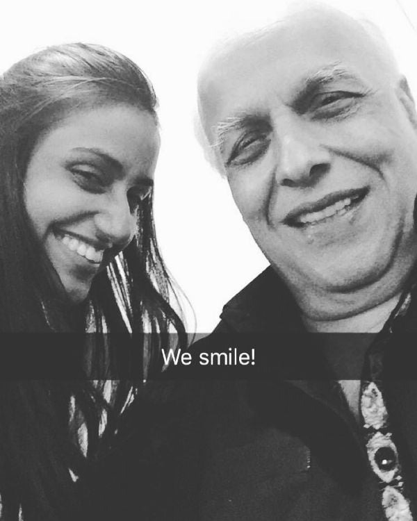 Krishna Bhatt with Mahesh Bhatt