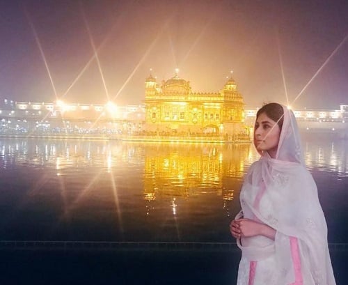 Kritika Kamra at the Golden temple