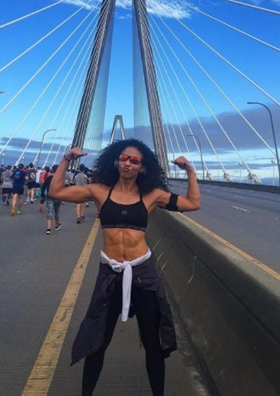 Kryst after her morning jog