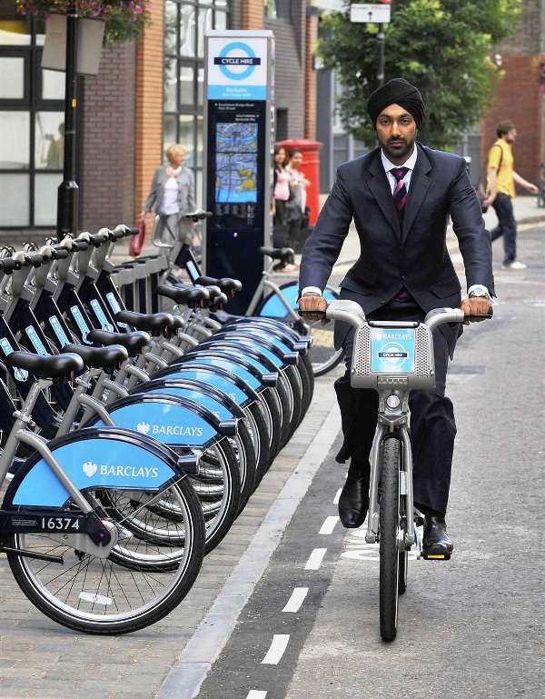 Kulveer Ranger Barclays Cycle Hire scheme for London