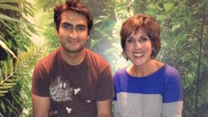 Kumail Nanjiani with his cousin Shereen Nanjiani