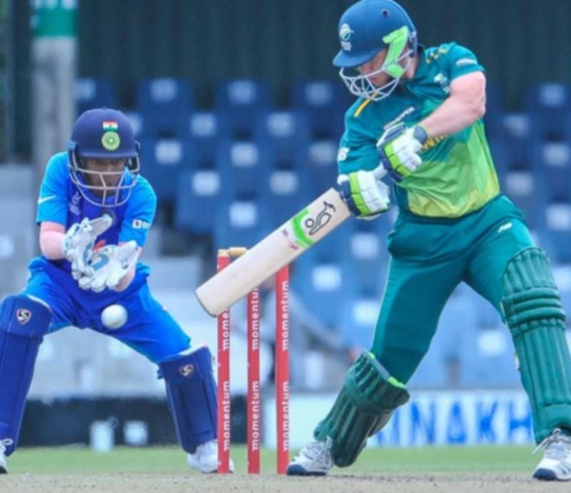 Kumar Kushagra wicket-keeping during the World Cup