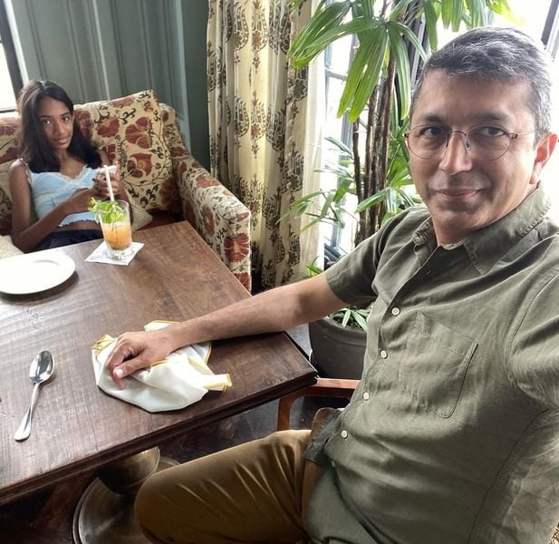 Kunal Kohli with her daughter