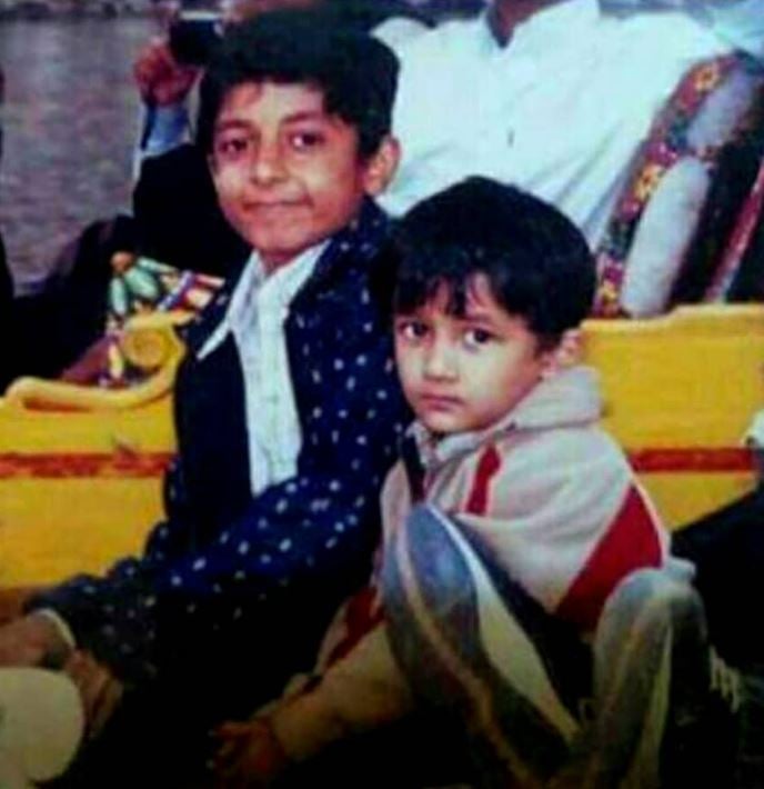 Kunal Singh Rathore in childhood with his elder brother, Dikshant Singh Rathore
