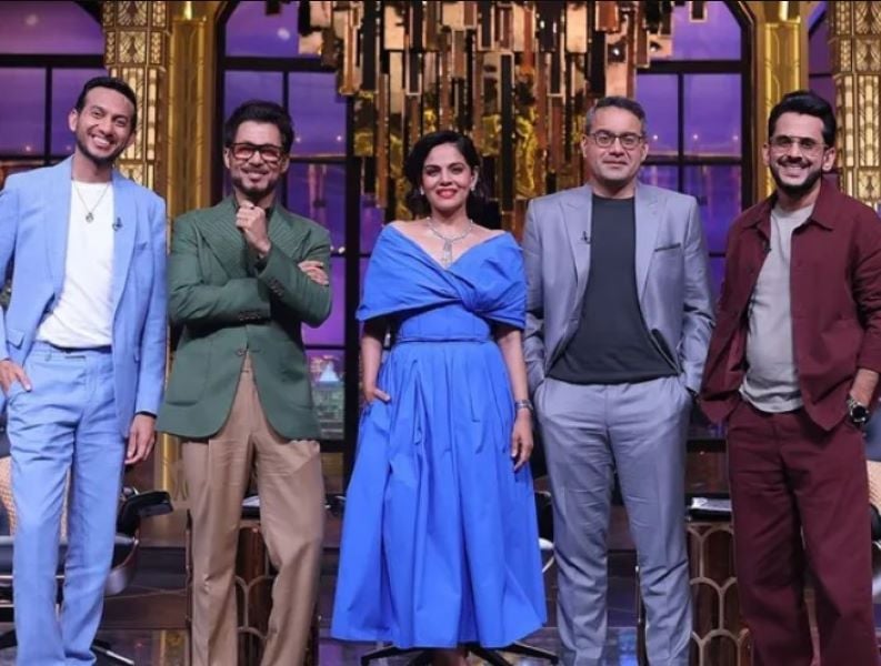 Kunal with other judges of Shark Tank India