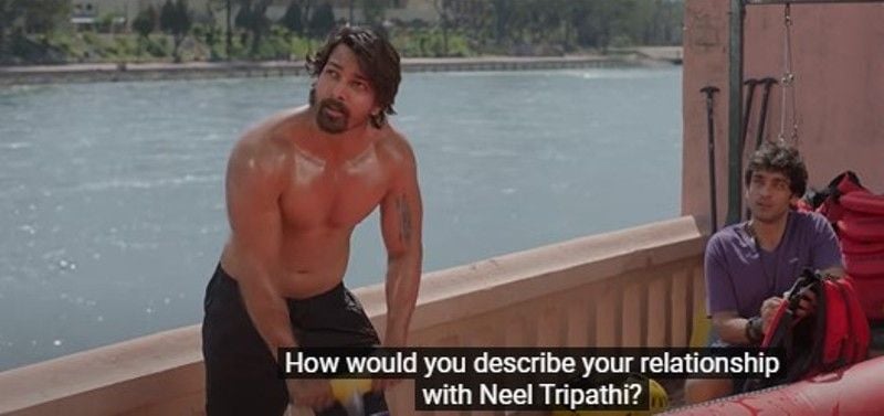 Kunj Anand (right) in a still from the Hindi film Haseen Dillruba (2021)