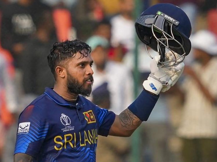 Kusal Mendis during the 2023 ODI World Cup