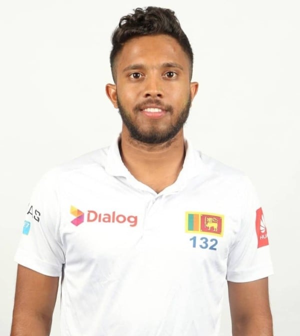 Kusal Mendis in Sri Lankan test jersey