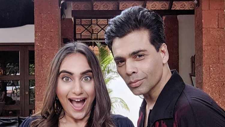 Kusha Kapila with Karan Johar