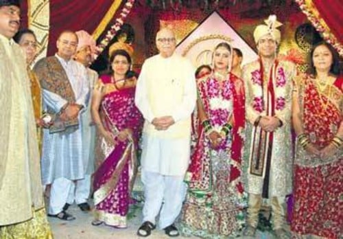 L. K. Advani at the wedding of Gopinath Munde