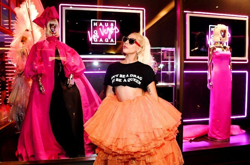 Lady Gaga in a "Haus of Gaga" exhibition