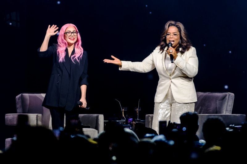 Lady Gaga with Oprah Winfrey