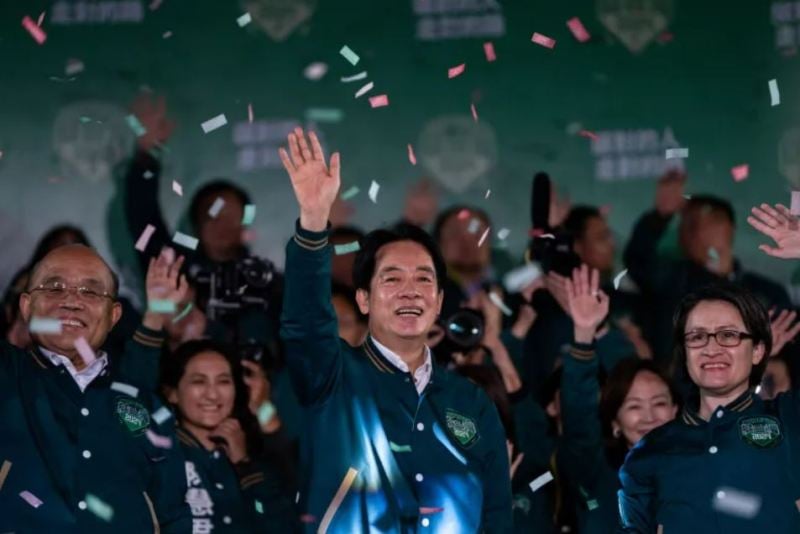 Lai Ching-te after winning the 2024 Taiwanese presidential election