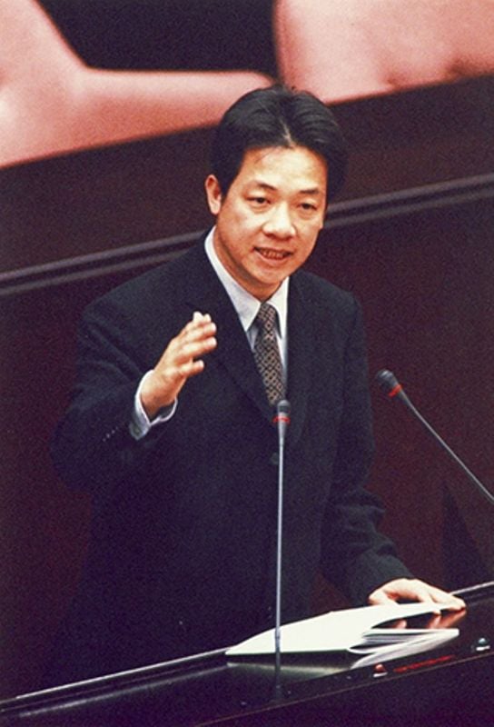 Lai Ching-te while speaking in the Legislature Yuan