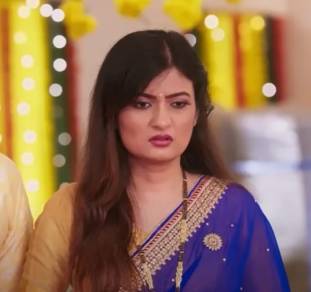 Lakshmi Mehta in a still from the Hindi language television series Purnima (2023)