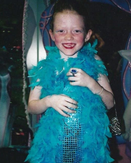 Larsen Thompson during her childhood