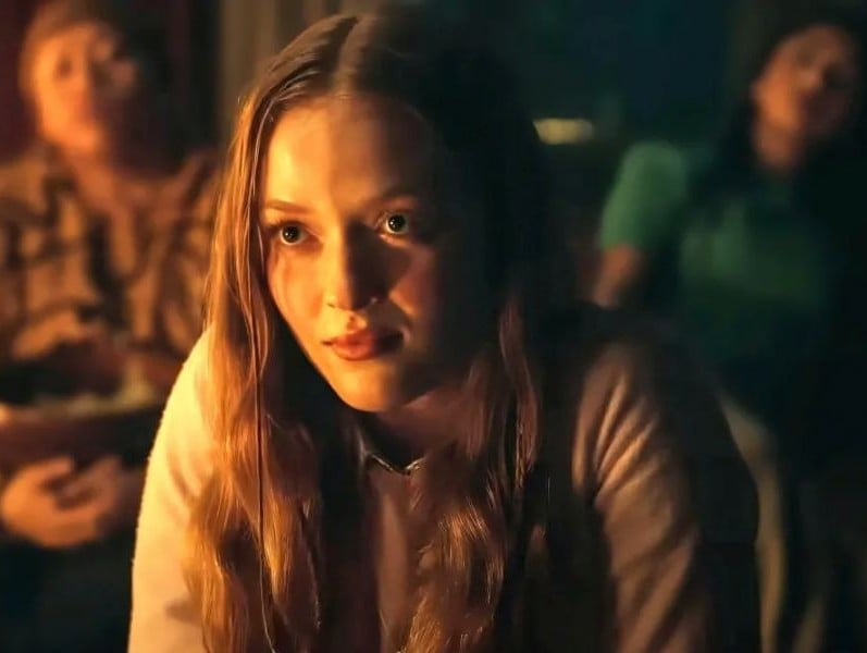 Larsen Thompson in a still from the film, Tarot