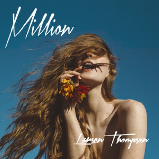 Larsen Thompson on a poster of her song, Million