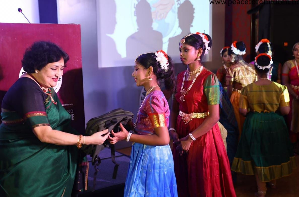 Latha Rajinikanth during an event of Peace For Children organisation
