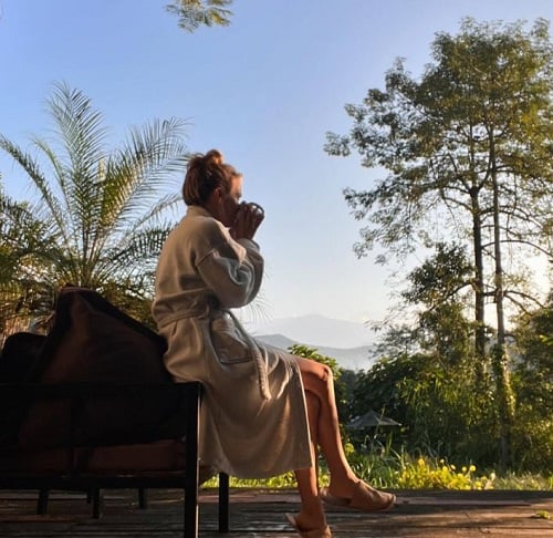 Laura Aikman during her vacation