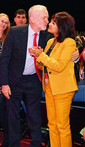 Laura Alvarez with Jeremy Corbyn