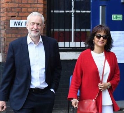 Laura Alvarez with Jeremy Corbyn